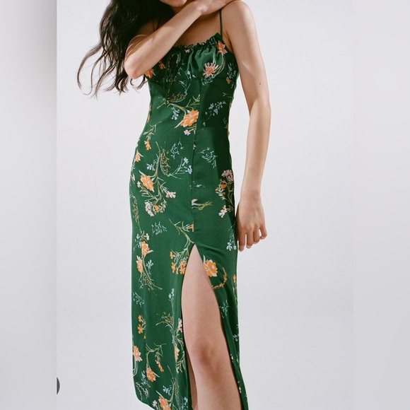 NEW Urban Outfitters April Tie-Back Midi Slip Dress - Picture 2 of 7